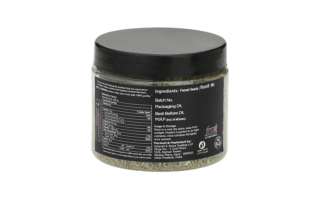 Salz & Aroma Fennel Seeds (Table)    Plastic Jar  100 grams